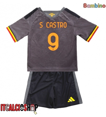 AS Roma Santiago Castro #9 Terza Maglia Bambino 2026-27 Manica Corta (+ Pantaloni corti)